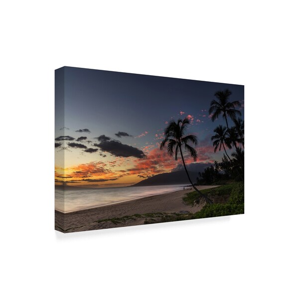 Pierre Leclerc 'Charley Young Beach Sunset' Canvas Art,16x24